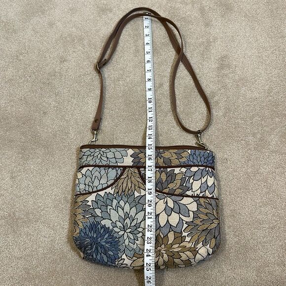 Danny K Tapestry Crossbody Handbag Floral Beach Made in USA Women Boho Purse - Picture 6 of 12